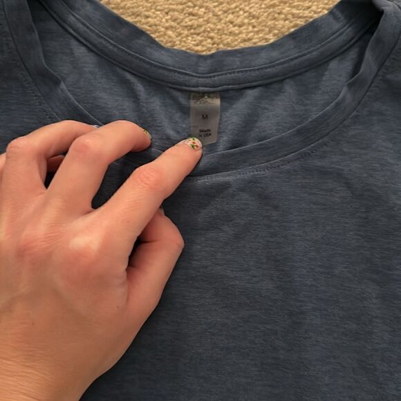 Beyond yoga blue heather medium tank new - Picture 2 of 4